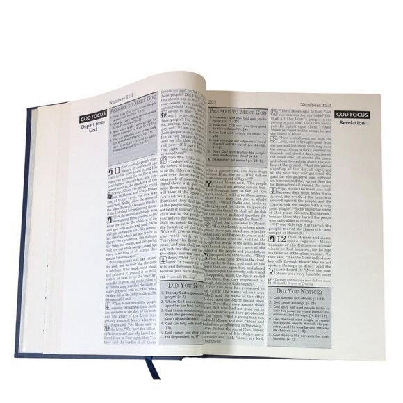 The Experiencing God Study Bible New King James Version Hardcover Blue Christian - Picture 6 of 16